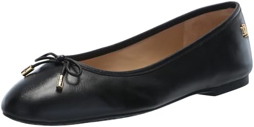 Amazon.com | Lauren Ralph Lauren Jayna Woven Leather Flat Deep